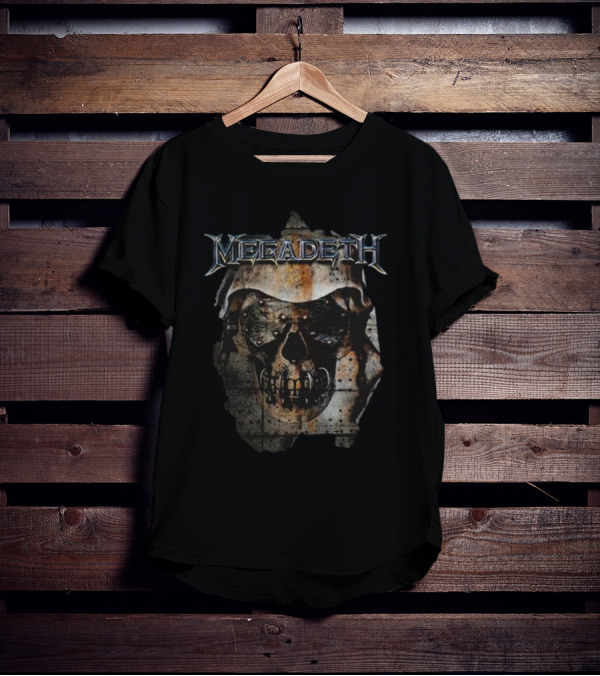 Megadeth Ripped Vic Skull T-Shirt