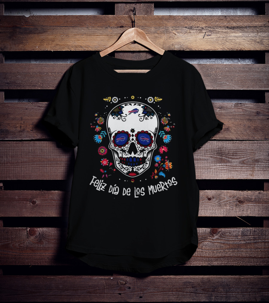 Buffalo Bills Feliz Dia De Los Muertos T-Shirt