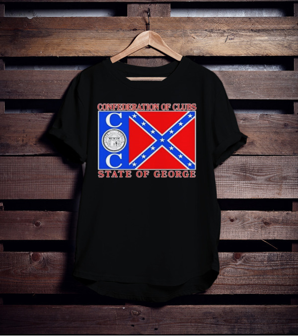 Confederation Of Clubs State Of George Flag With Seal T-Shirt