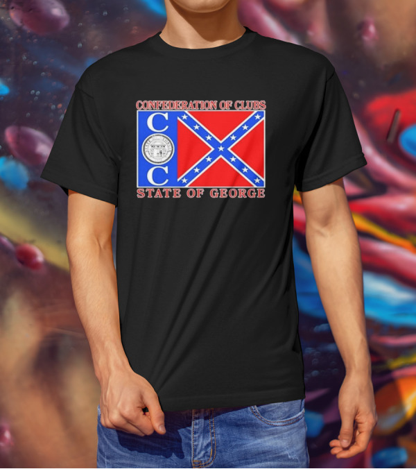 Confederation Of Clubs State Of George Flag With Seal T-Shirt
