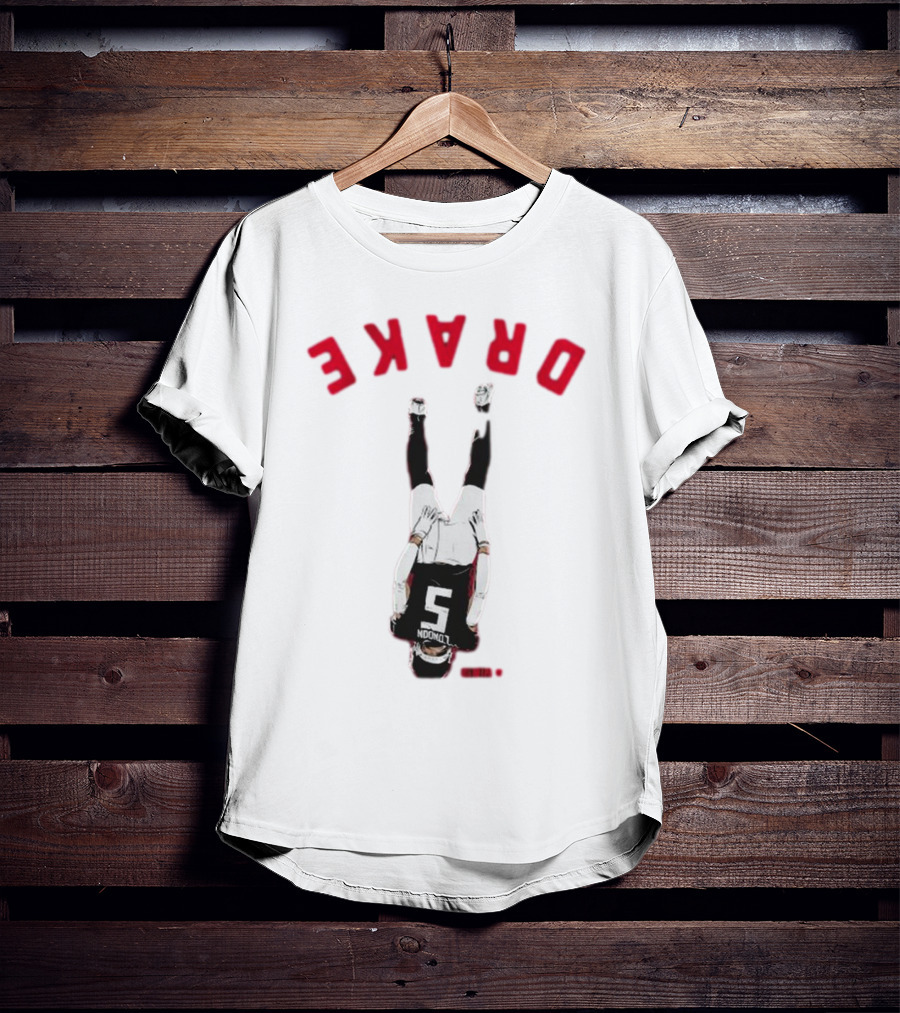 Drake London Upside Down Jersey Number Five T-Shirt