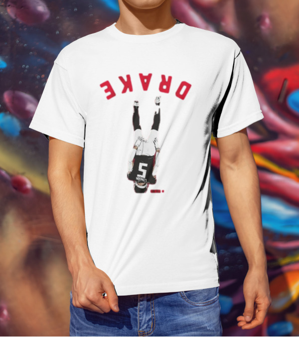 Drake London Upside Down Jersey Number Five T-Shirt