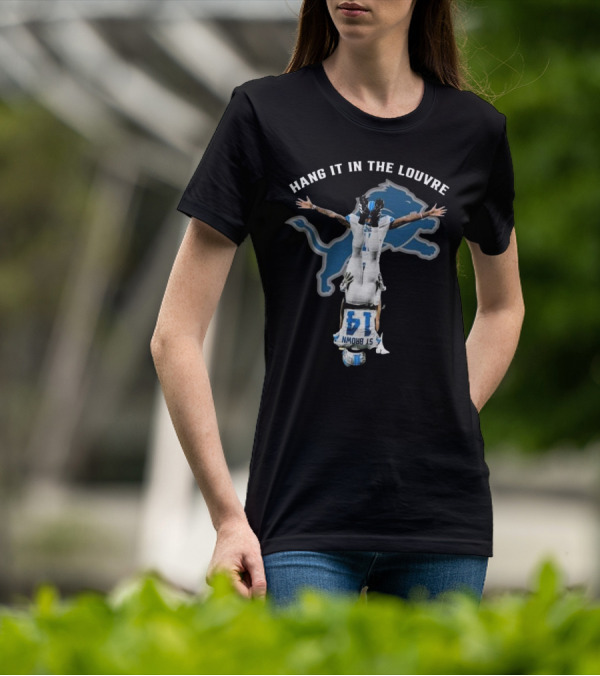 Hang It In The Louvre St Brown Detroit Lions T-Shirt