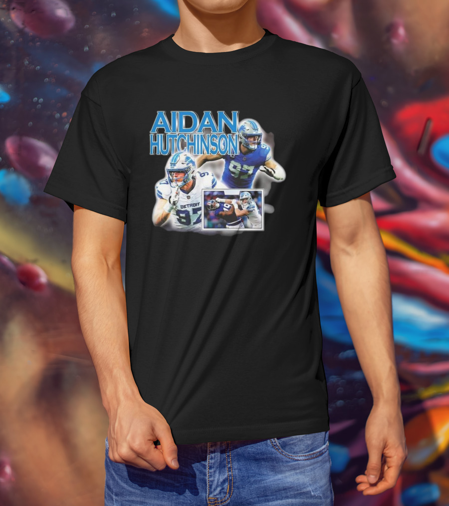 Aidan Hutchinson Detroit Lions Football T-Shirt