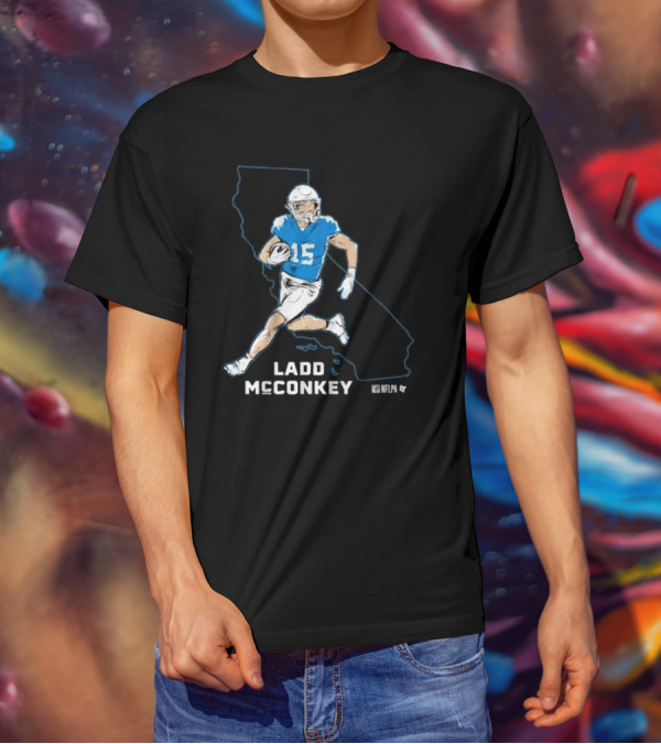 Ladd McConkey NFLPA California Football Star T-Shirt
