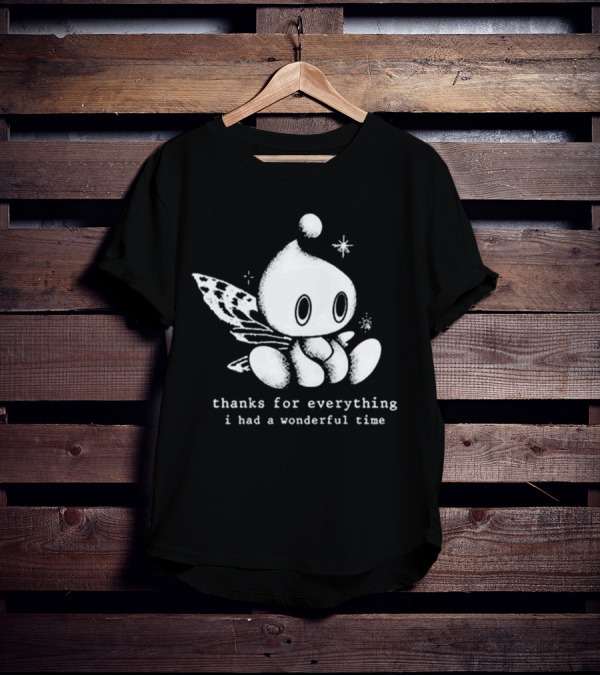 Thanks For Everything I Had A Wonderful Time Chao Fairy Character With Sparkles T-Shirt