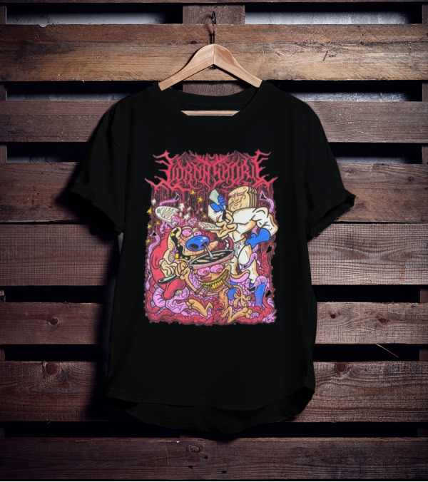 Lorna Shore Numb My Pain Cartoon Characters Chaotic Colorful Scene T-Shirt
