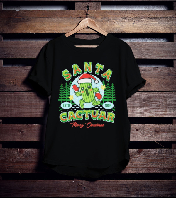 Santa Cactuar Merry Christmas ESTD 1994 T-Shirt