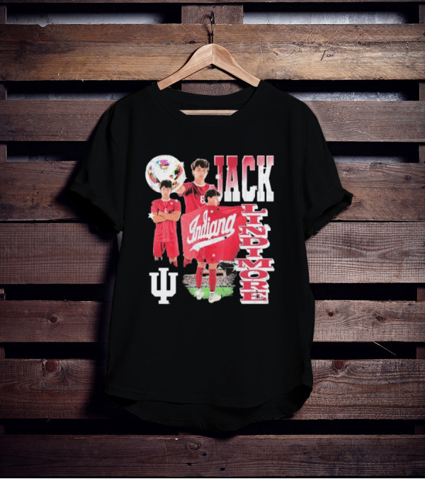 Jack Lindimore Indiana Hoosiers Soccer Retro Player T-Shirt