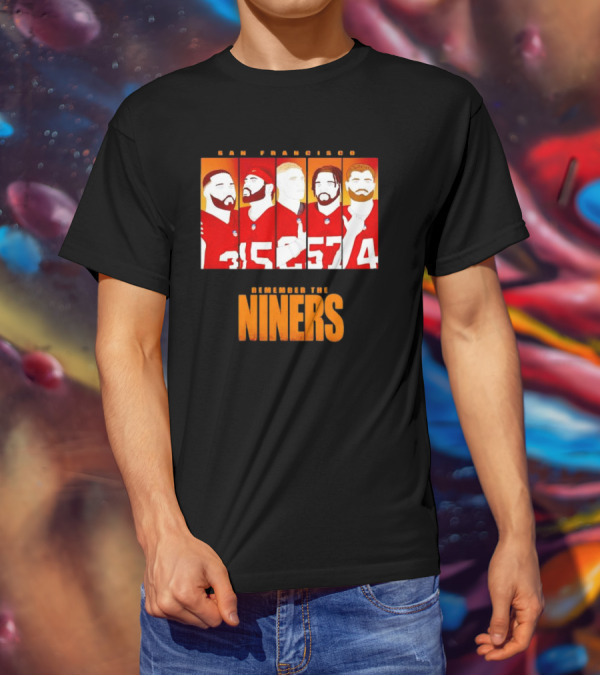 San Francisco 49ers Remember The Niners Players Red Jerseys T-Shirt