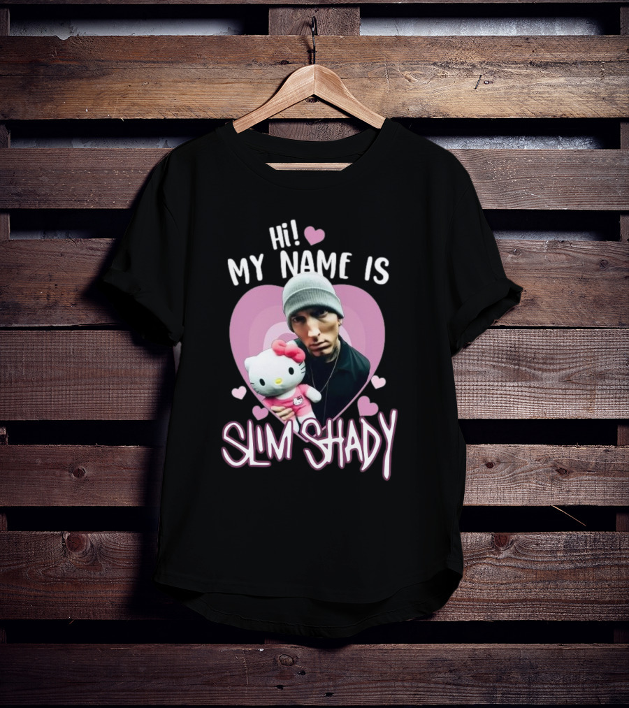 Hi My Name Is Slim Shady Eminem Hello Kitty T-Shirt