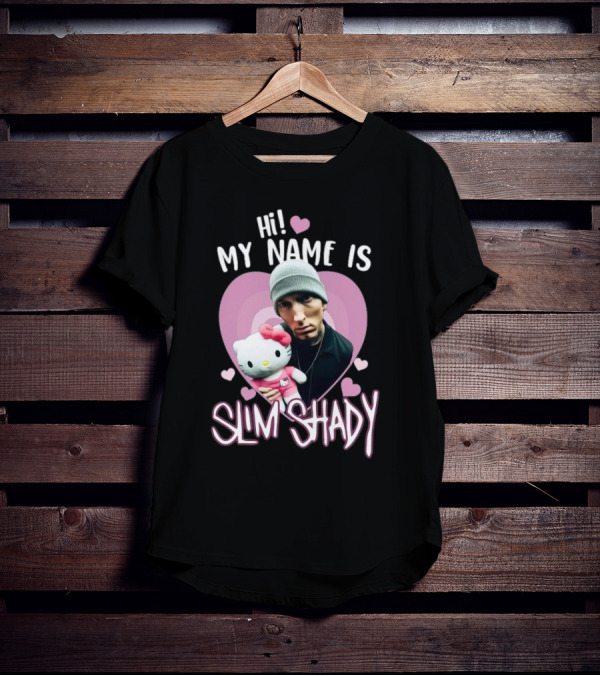 Hi My Name Is Slim Shady Eminem Hello Kitty T-Shirt