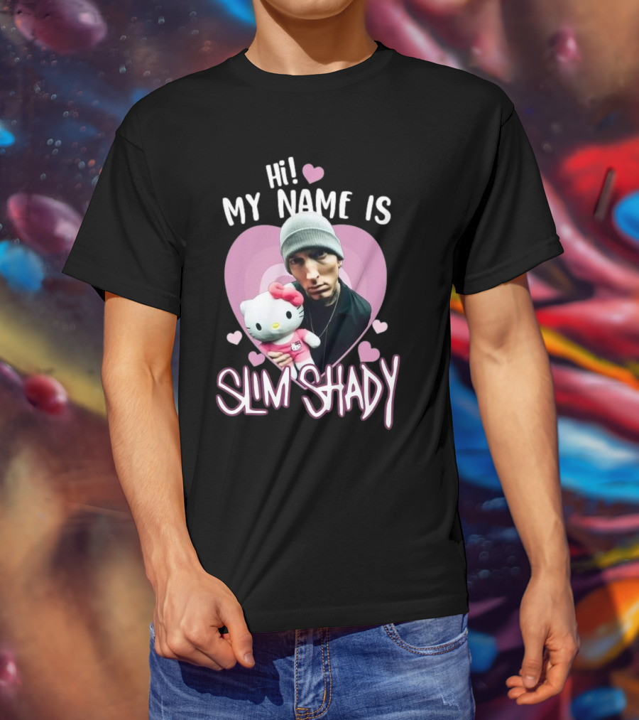 Hi My Name Is Slim Shady Eminem Hello Kitty T-Shirt