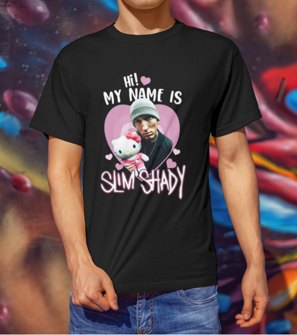 Hi My Name Is Slim Shady Eminem Hello Kitty T-Shirt