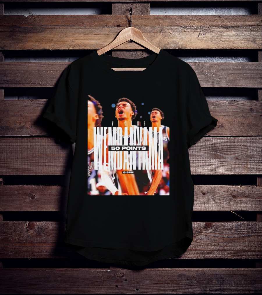 Victor Wembanyama Spurs 50 Points 8 PM T-Shirt