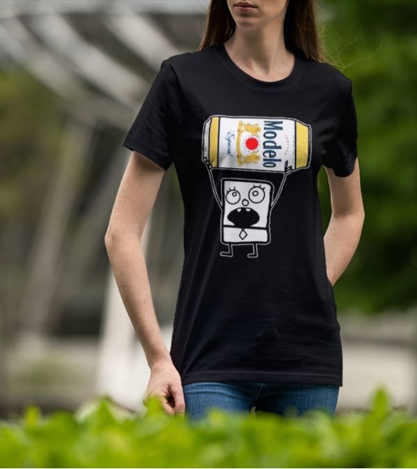 Doodlebob Lifting Modelo Especial Beer Can T-Shirt