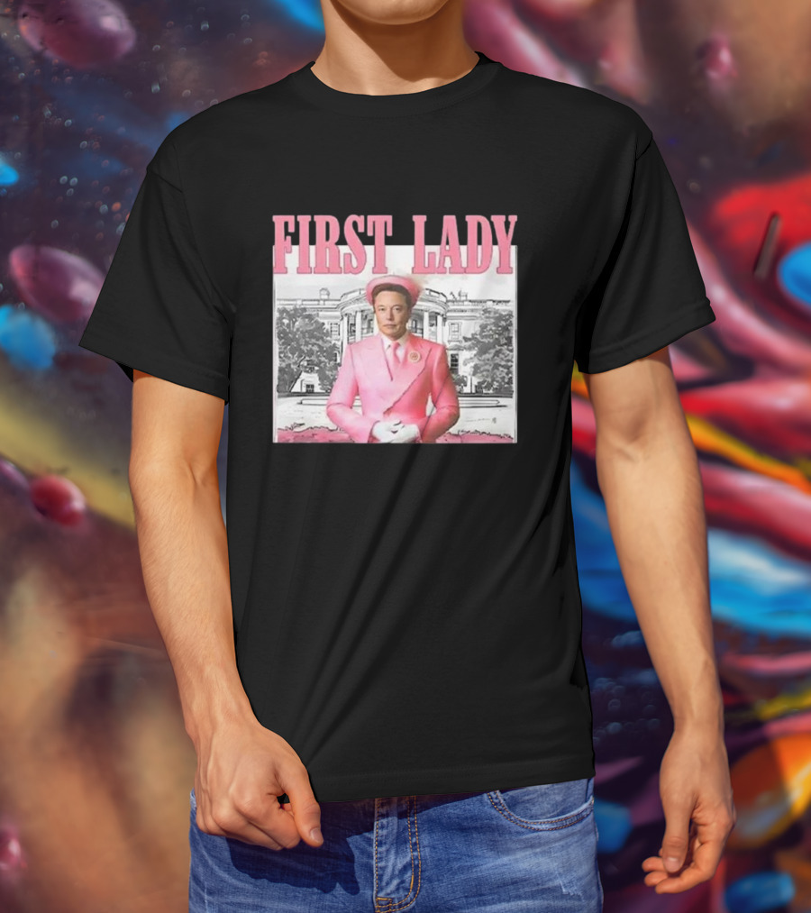 First Lady Elonia Musk Pink Suit White House T-Shirt