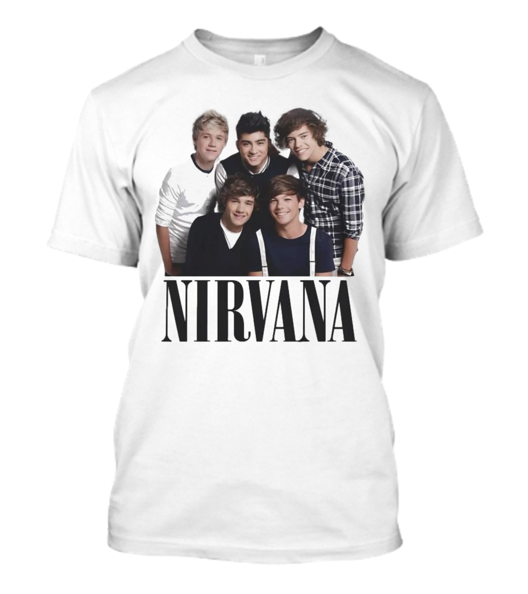 Nirvana One Direction Mashup Fan Shirt Image T-Shirt