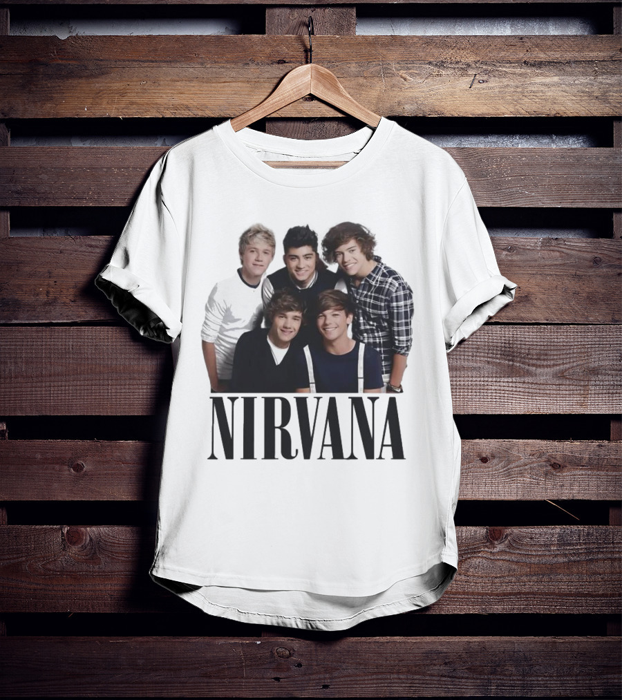 Nirvana One Direction Mashup Fan Shirt Image T-Shirt