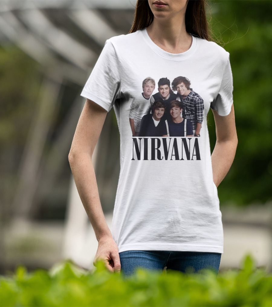 Nirvana One Direction Mashup Fan Shirt Image T-Shirt