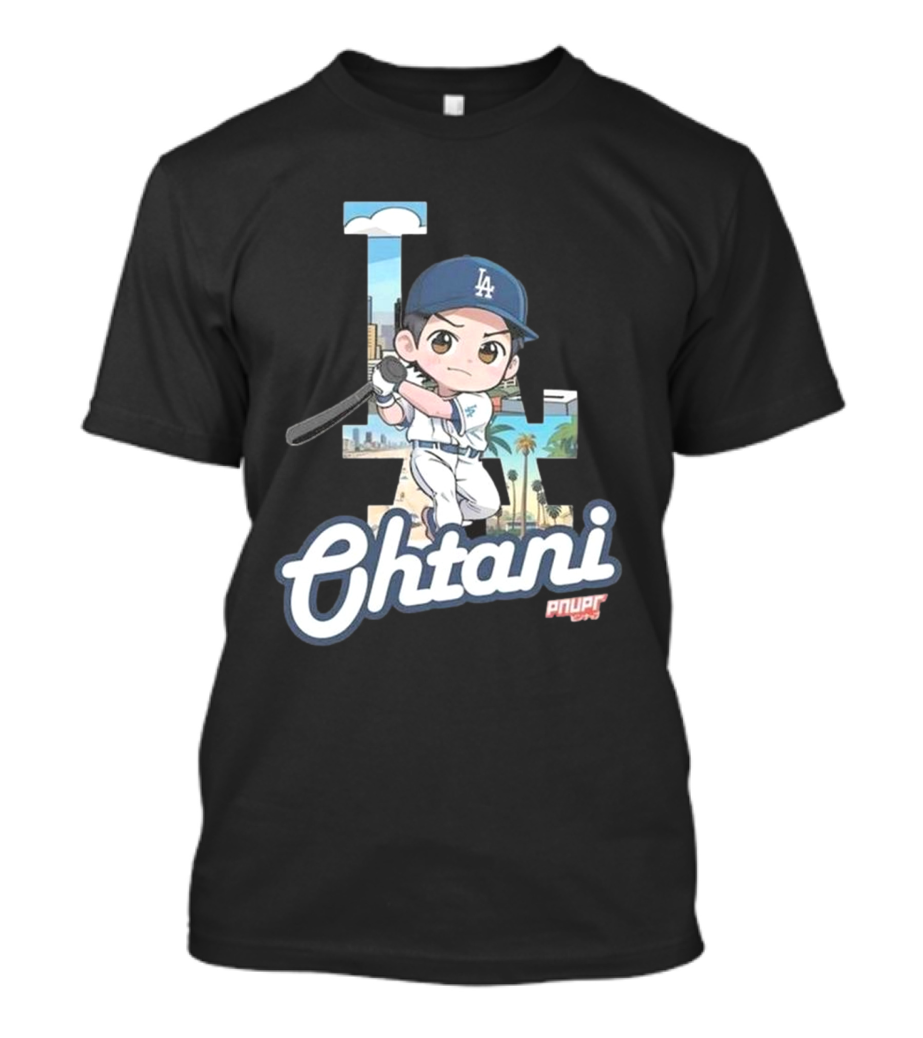 Chibi Shohei Ohtani LA Dodgers Ohtani Pnuppr T-Shirt