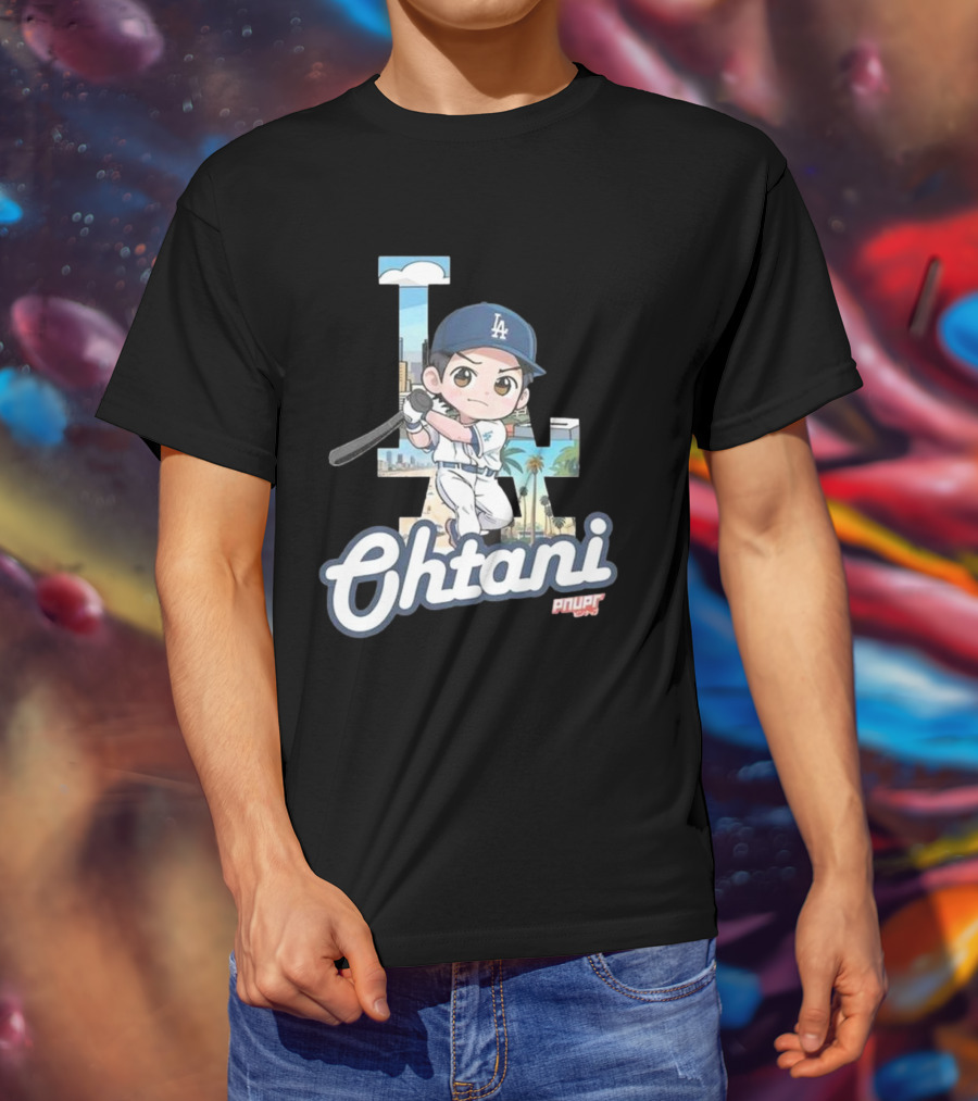 Chibi Shohei Ohtani LA Dodgers Ohtani Pnuppr T-Shirt