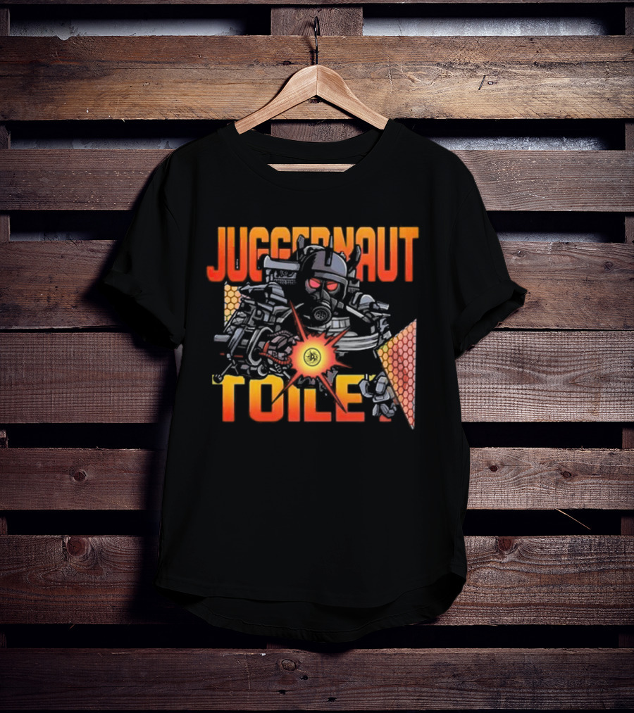 Juggernaut Toilet Gas Mask Warrior Explosion T-Shirt