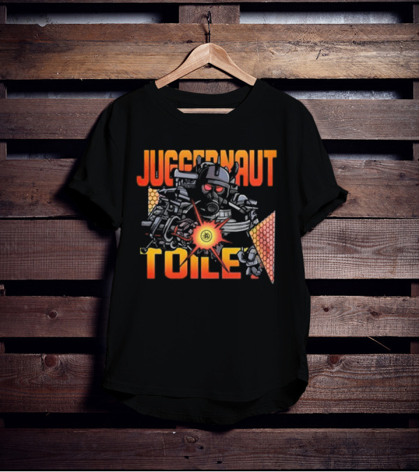 Juggernaut Toilet Gas Mask Warrior Explosion T-Shirt