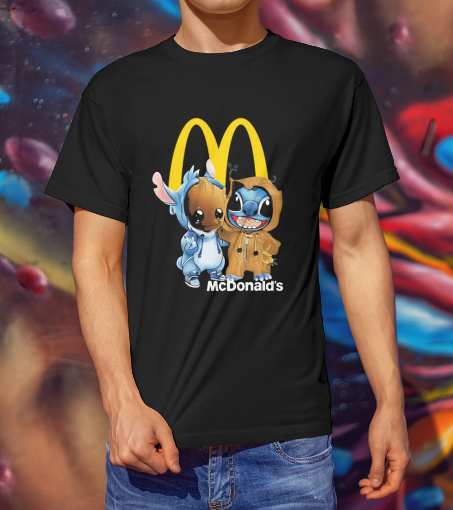 Groot Stitch McDonald’s Crossover T-Shirt