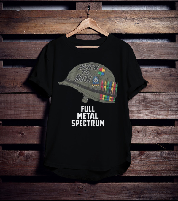 Born To Math Full Metal Spectrum Helmet Unsubscribe Podcast T-Shirt