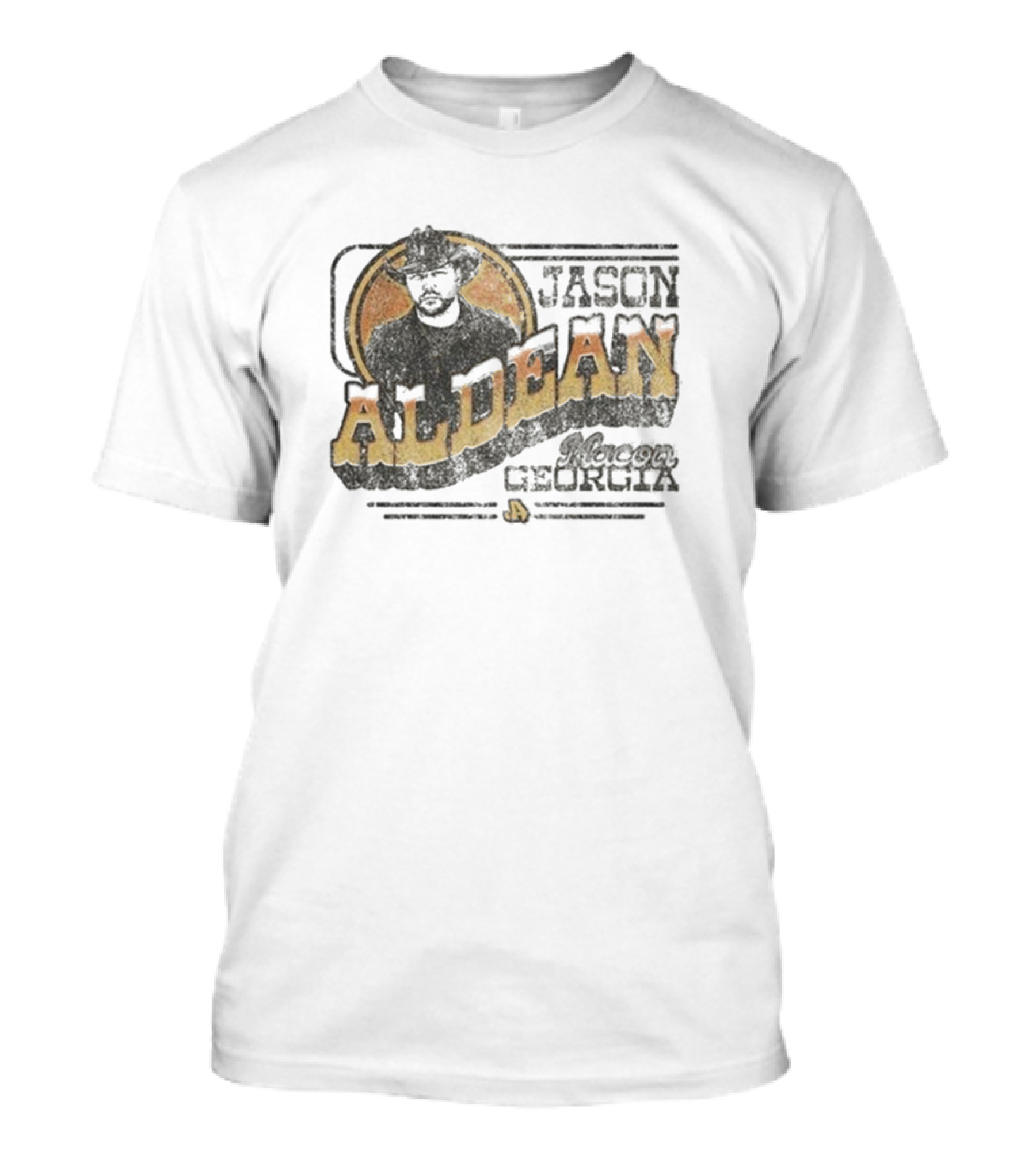 Jason Aldean Macon Georgia Tan T-Shirt