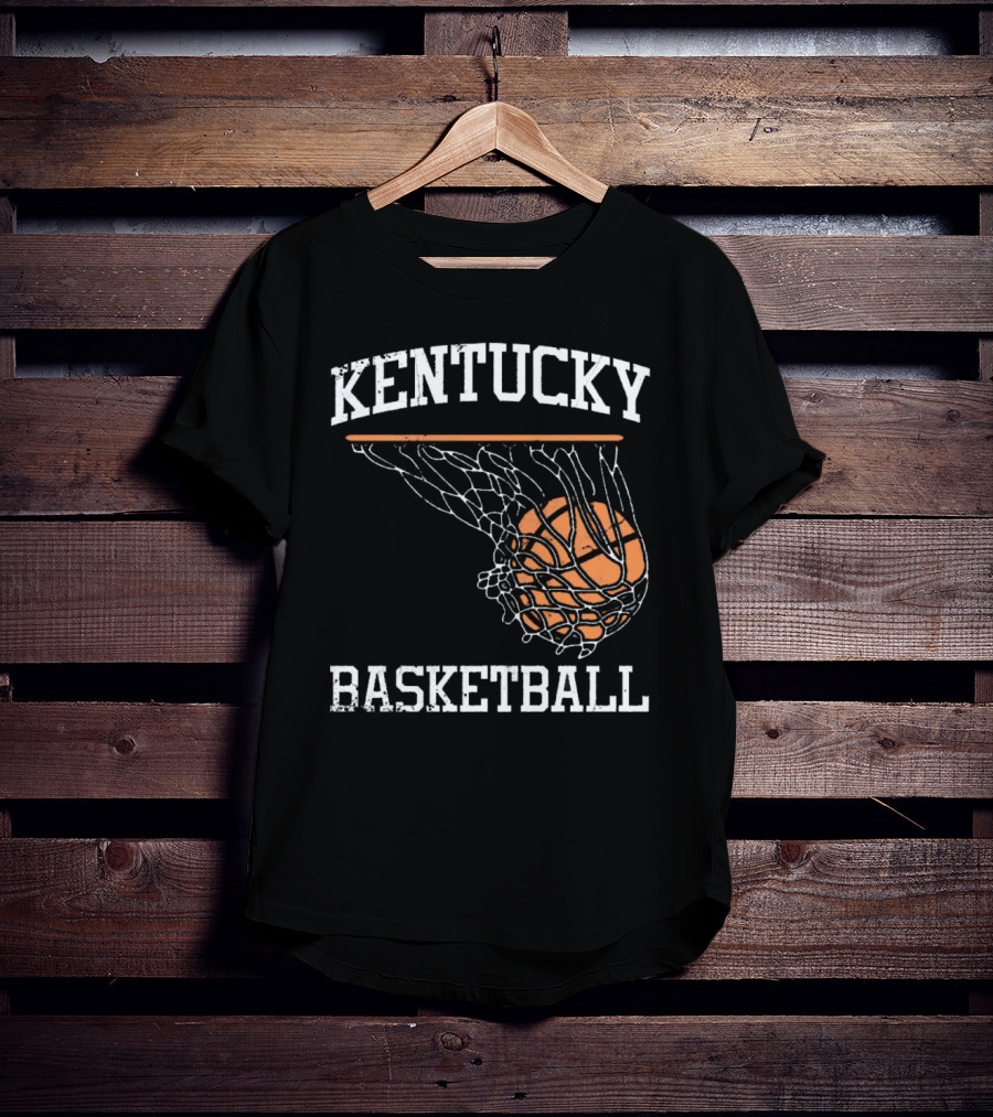 Kentucky Basketball Hoop Swoosh Net T-Shirt