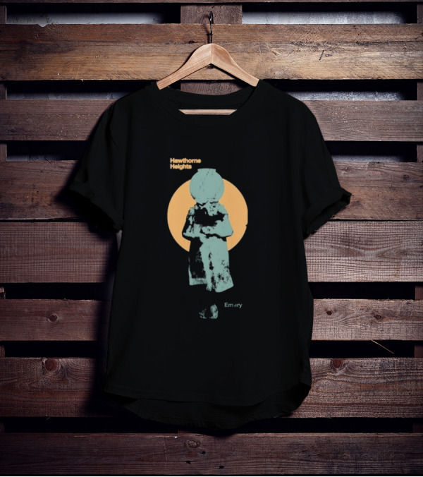 Hawthorne Heights Emery Abstract Figure With Retro Circle T-Shirt