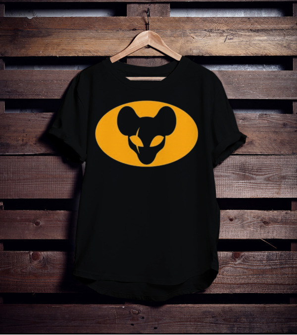 Mythical Sausage Ratman Bat-Inspired Emblem T-Shirt