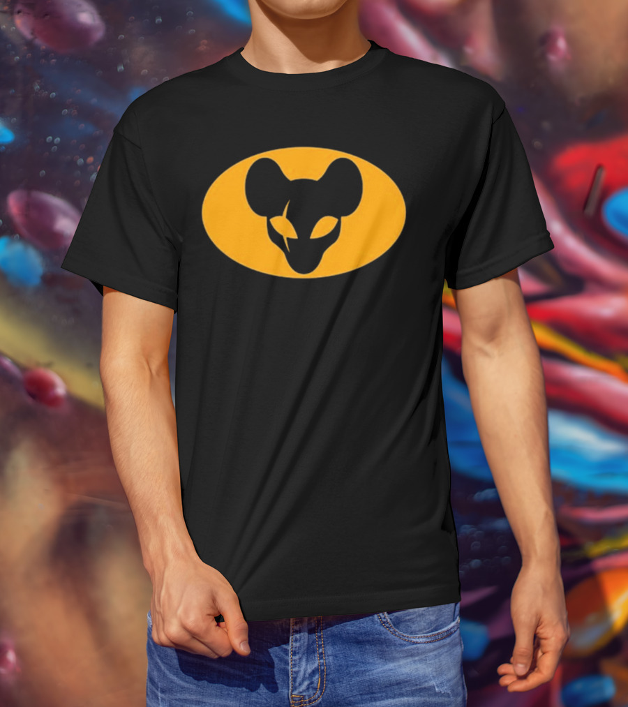 Mythical Sausage Ratman Bat-Inspired Emblem T-Shirt