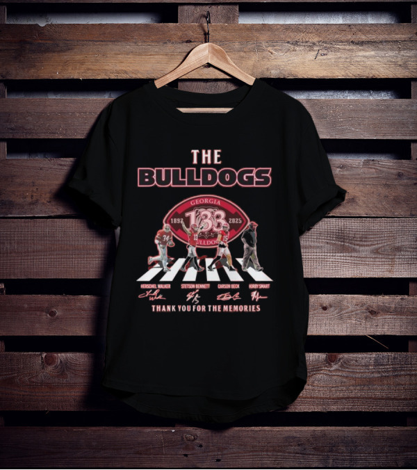 The Bulldogs Georgia 133rd 1892-2025 Thank You For The Memories Herschel Walker Stetson Bennett Carson Beck Kirby Smart T-Shirt