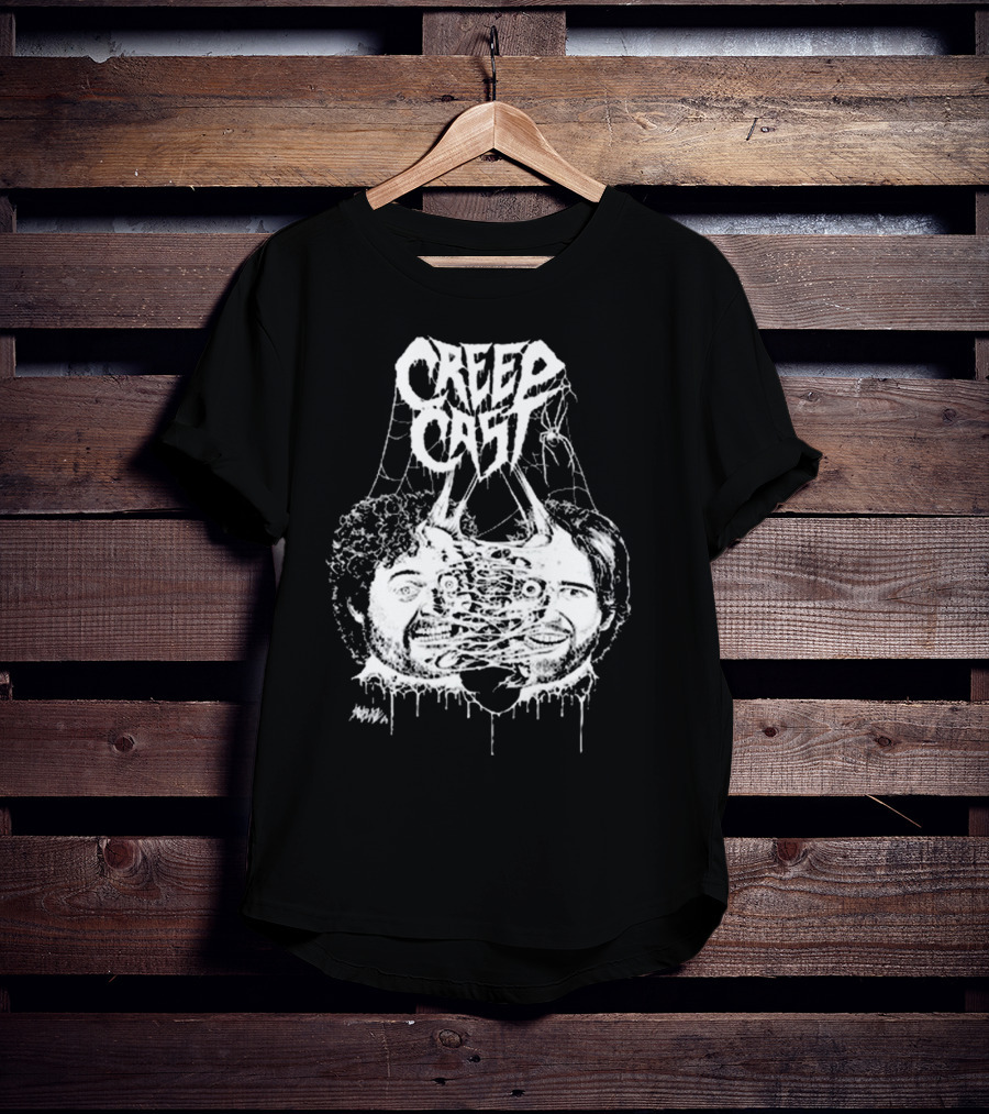 Creep Cast Webbed Faces Papa Meat T-Shirt