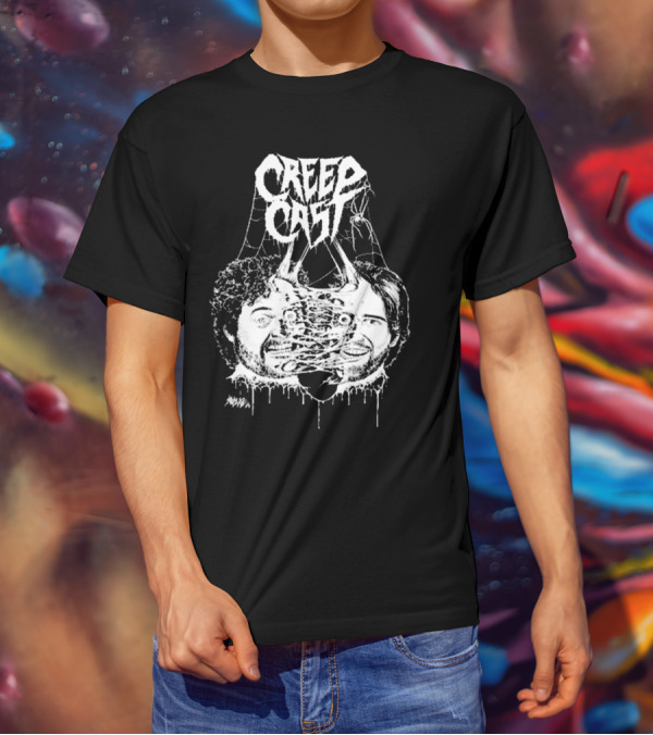 Creep Cast Webbed Faces Papa Meat T-Shirt