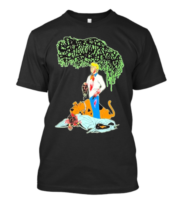 Sanguisugabogg Groovy Horror Parody Fred And Shaggy Scooby-Doo Scene T-Shirt