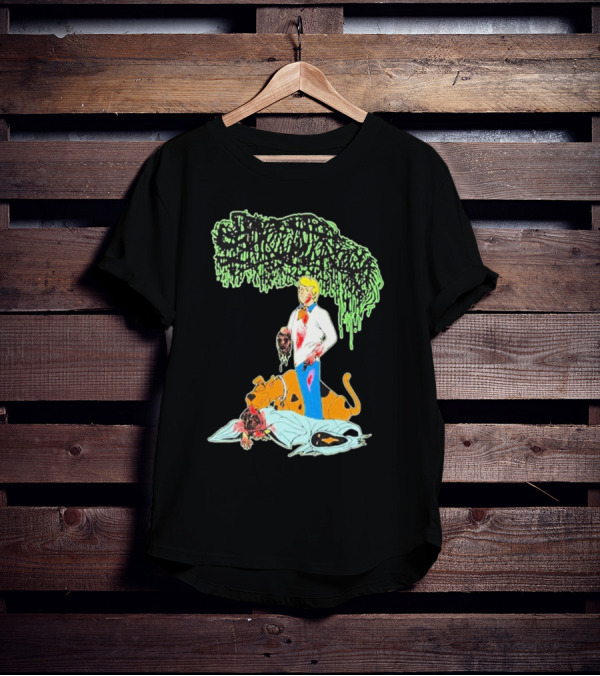 Sanguisugabogg Groovy Horror Parody Fred And Shaggy Scooby-Doo Scene T-Shirt