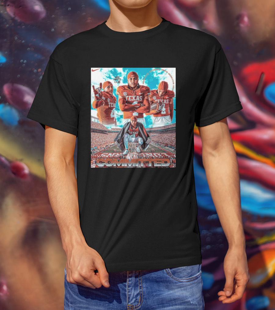 Texas Longhorns Graceson Littleton Committed Football T-Shirt