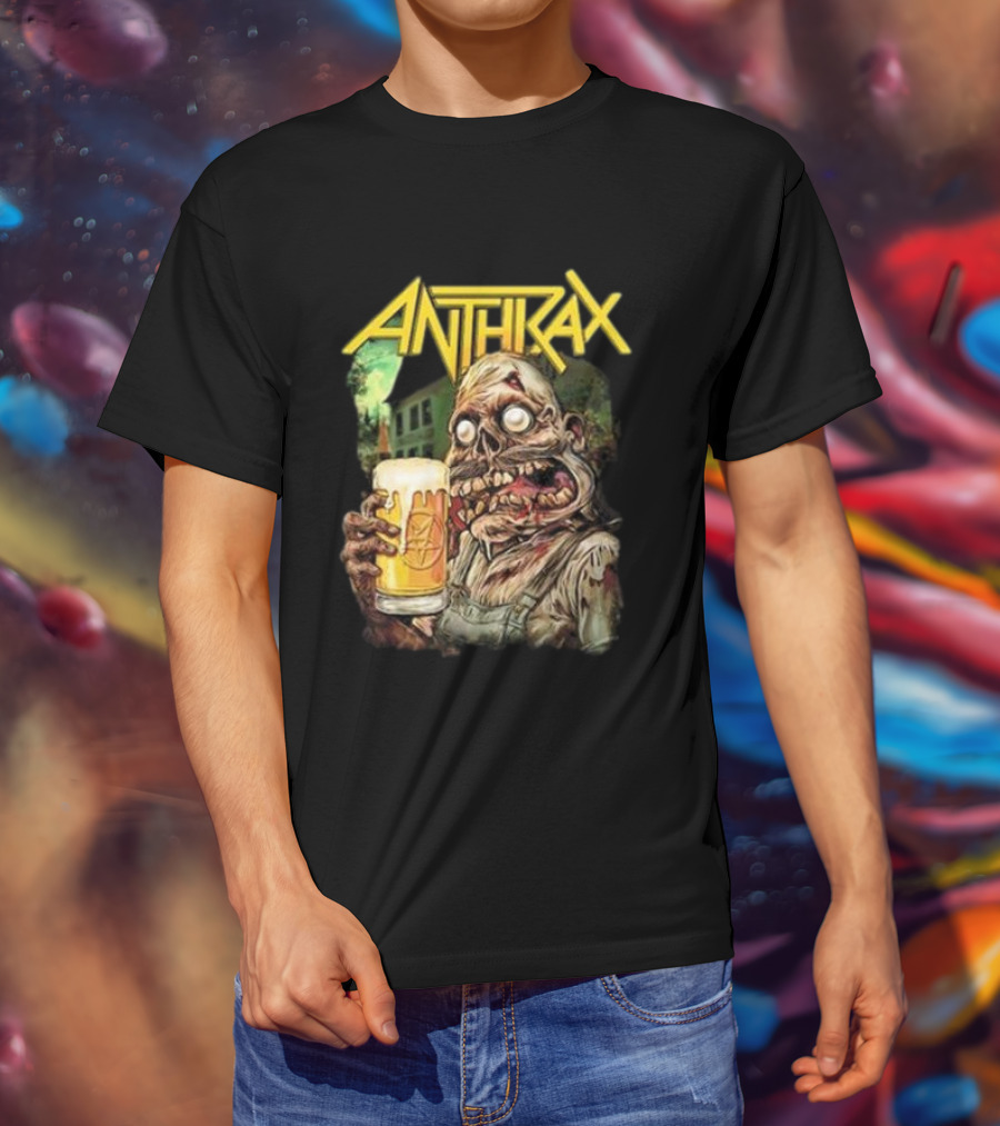 Anthrax Zombie Oktoberfest Beer Mug Brew Monster T-Shirt