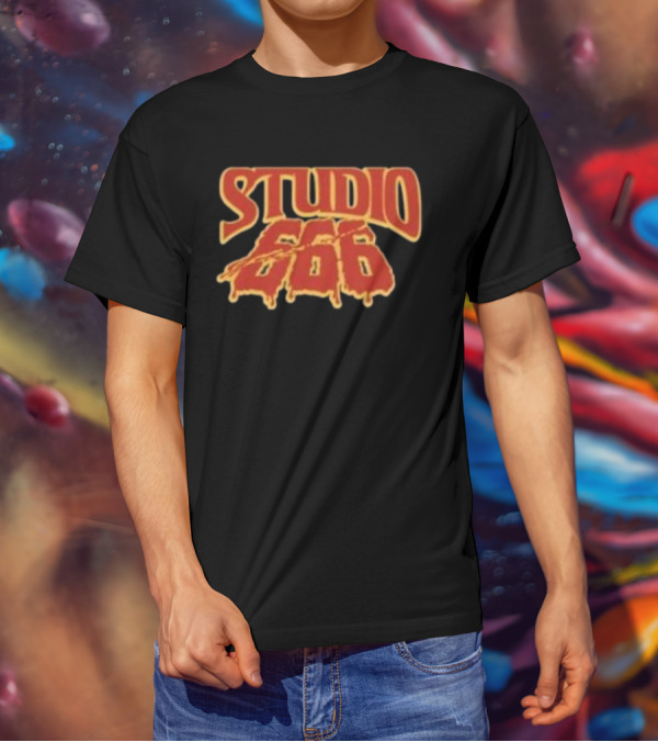 Studio 666 Foo Fighters Iconic Dripping Horror Text T-Shirt