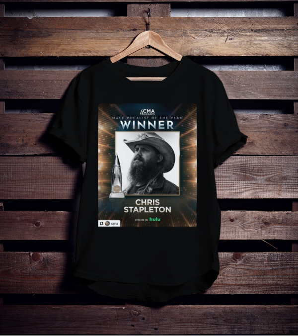 CMA Awards Male Vocalist Of The Year Winner Chris Stapleton Stream On Hulu T-Shirt