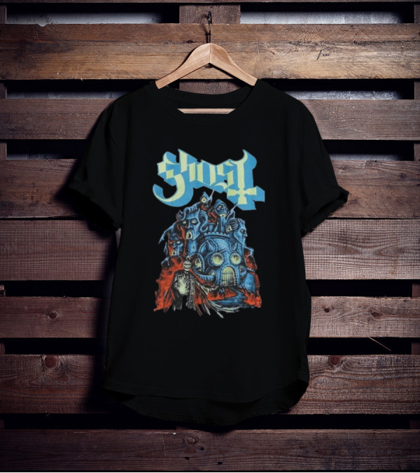 Ghost Band Robot Castle Glow In The Dark T-Shirt