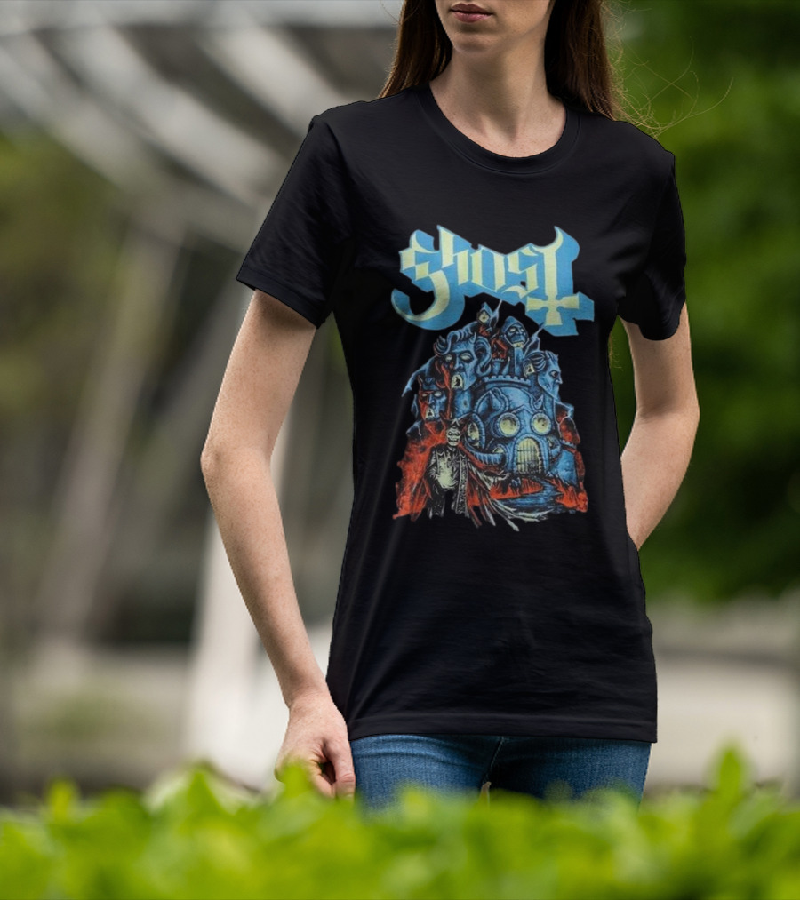 Ghost Band Robot Castle Glow In The Dark T-Shirt
