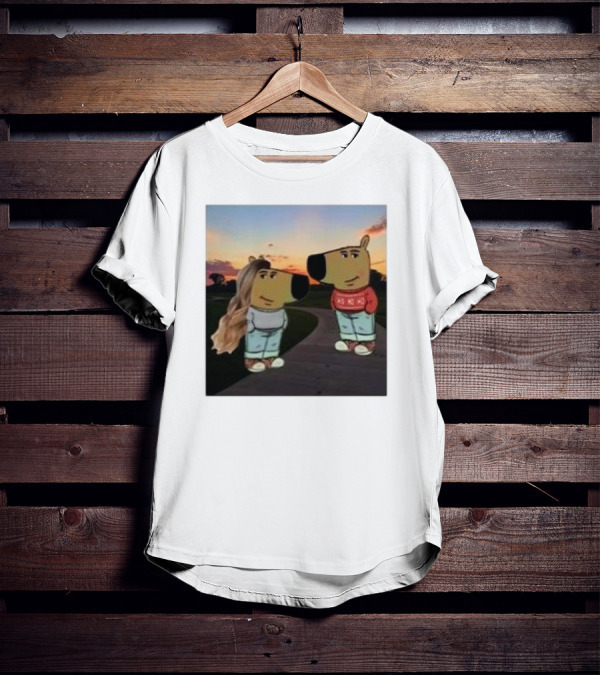 Chill Guy Ho Ho Ho And Chill Girl At Sunset Funny T-Shirt