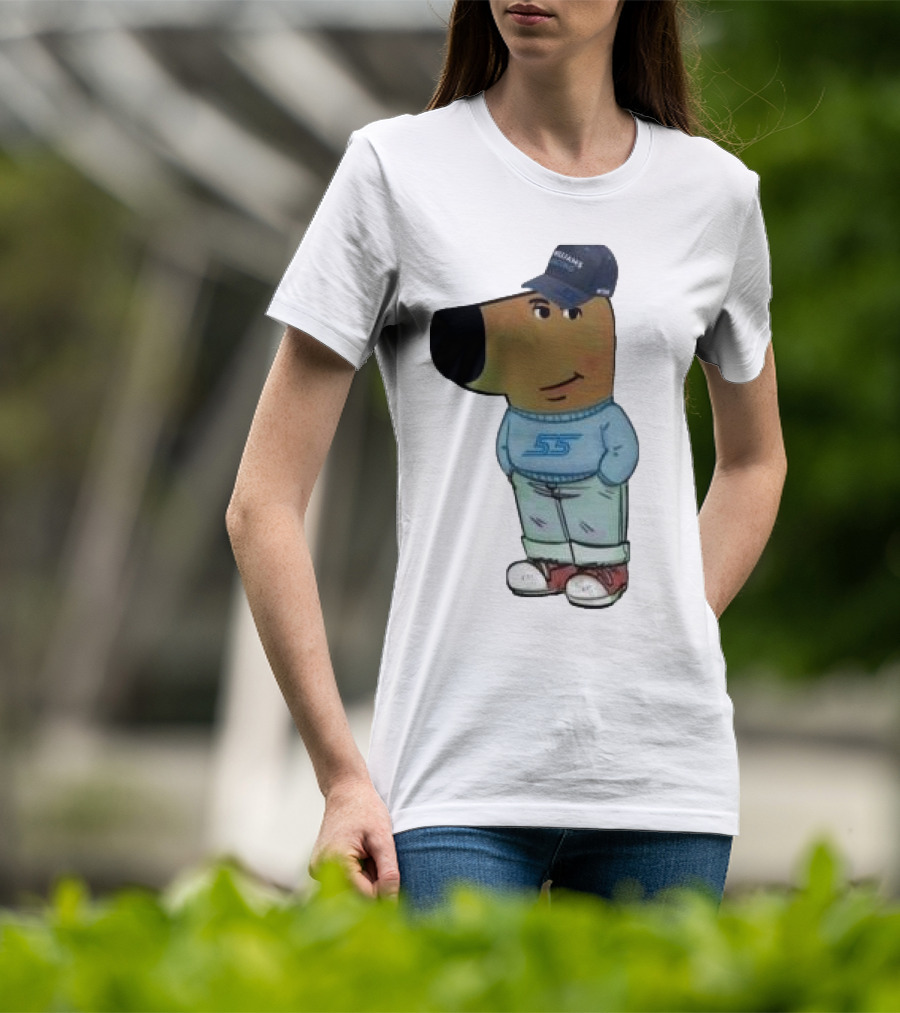 Williams Racing 55 Chill Guy Dog Hat T-Shirt