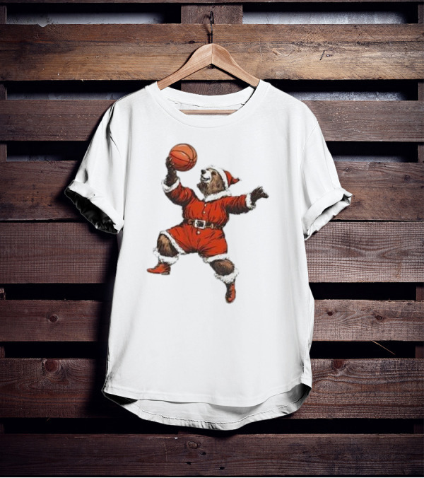 Choose 901 Santa Bear Basketball Holiday T-Shirt