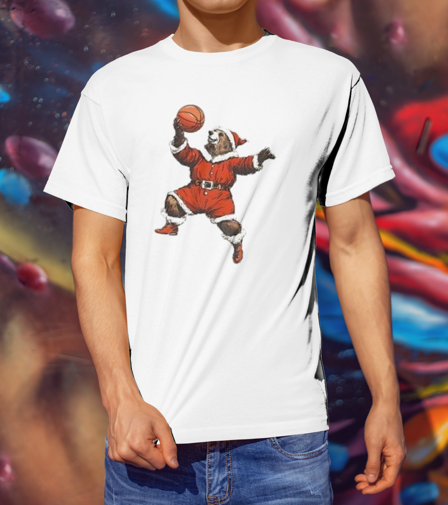Choose 901 Santa Bear Basketball Holiday T-Shirt